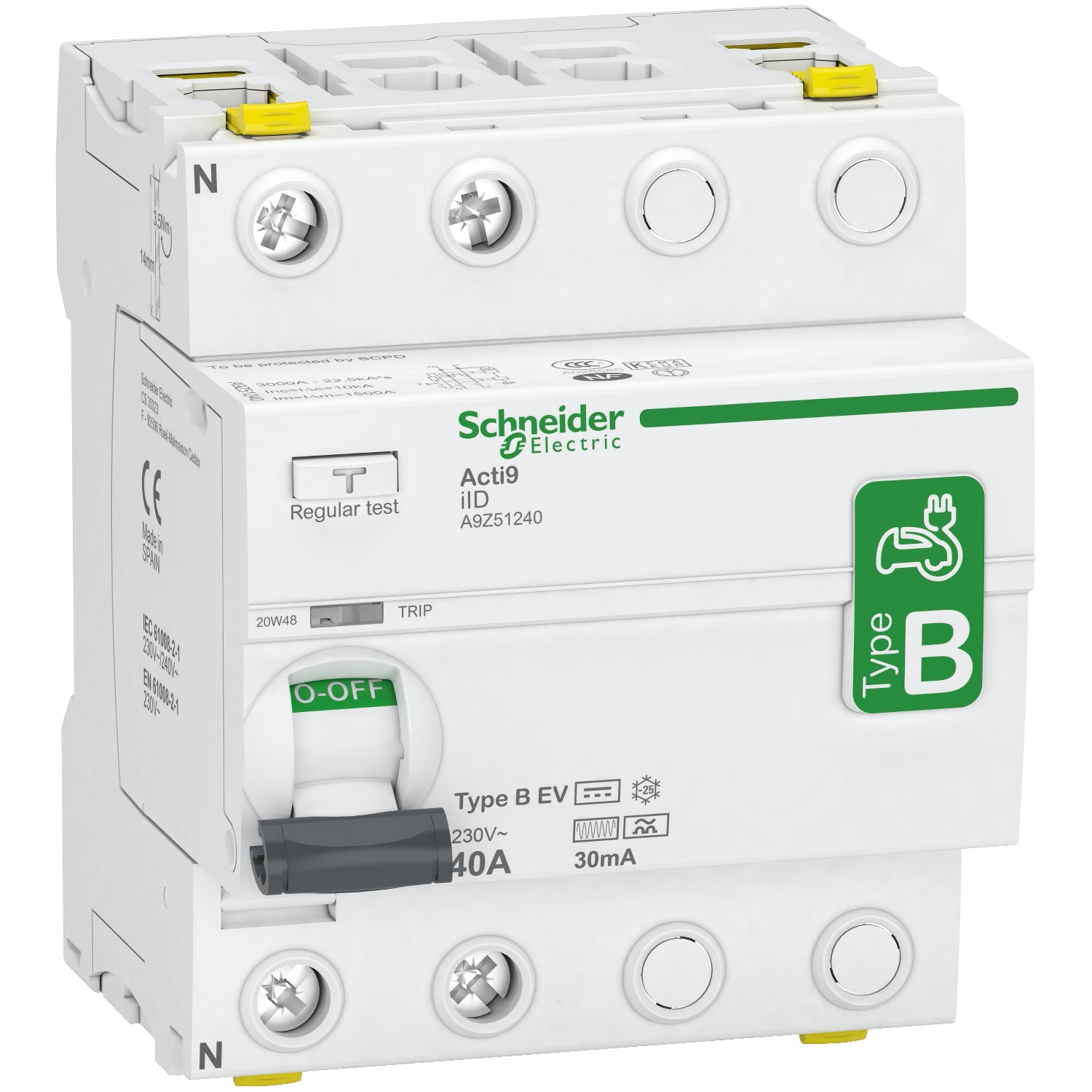 Schneider-B-tipusu-fi-rele-2p